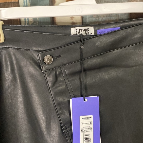 Future Collective black cross front button skirt - Picture 6 of 15